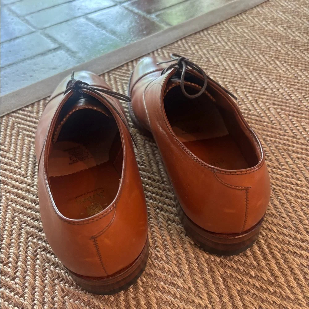 Alden Brown Leather Cap-Toe Derby Oxfords - Picture 5 of 13